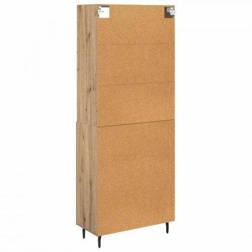 Highboard i artisan egetræ - 69,5 x 32,5 x 180 cm