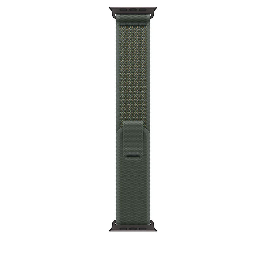 Smartwatch rem Apple 49 mm Trail Loop grøn S/M - sort titaniumfinish