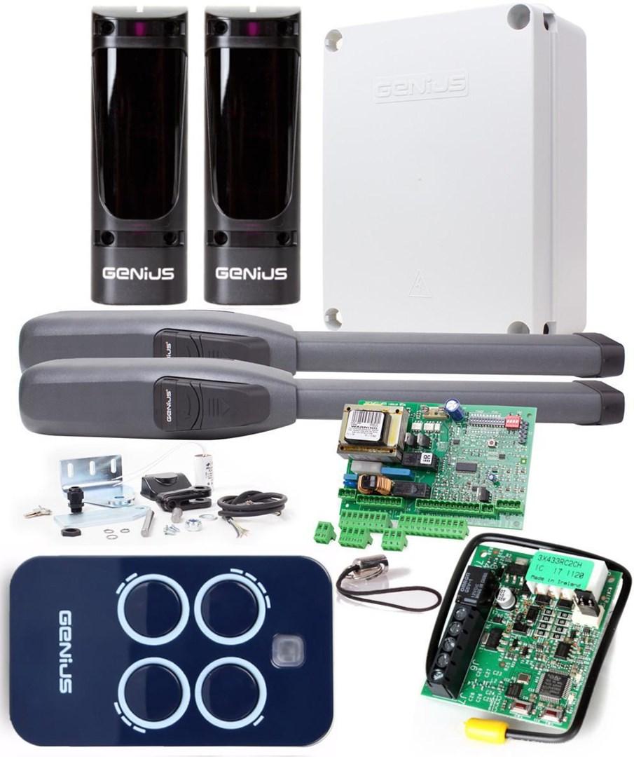 Portautomatik til svingport 2,5 m – Genius Sirocco 250 sæt