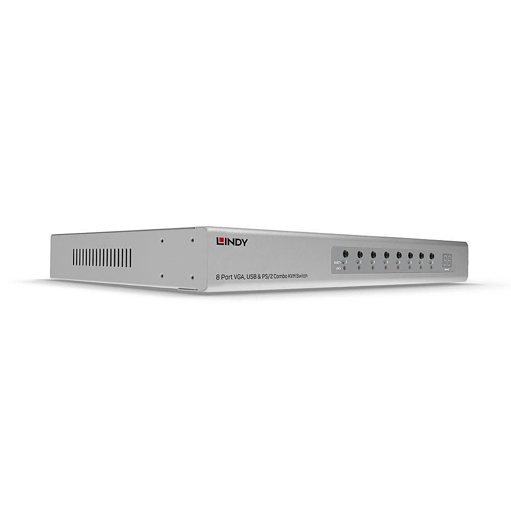 KVM-switch LINDY 8 porte VGA med USB og PS/2