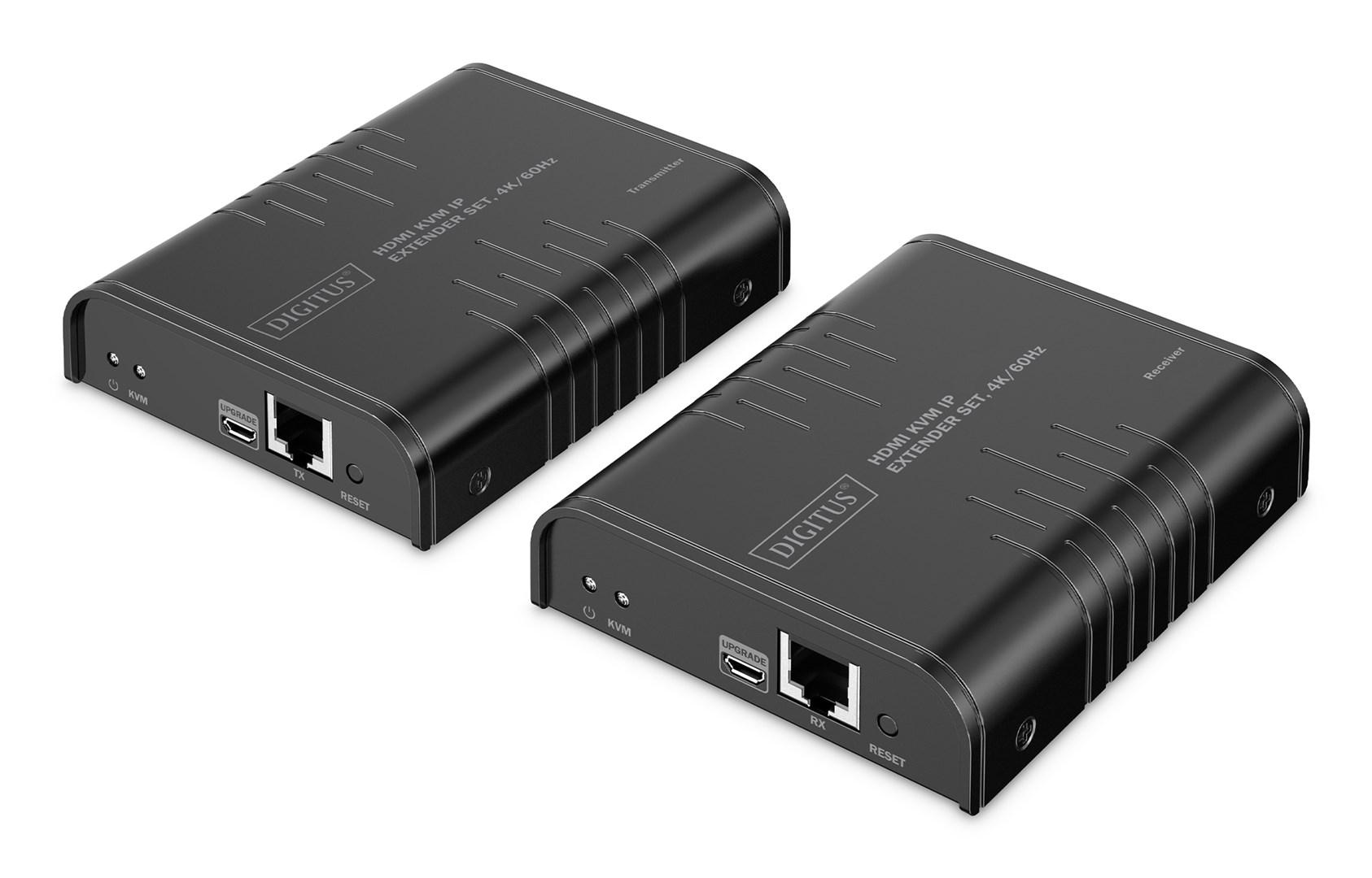 HDMI KVM extender over IP - DIGITUS, 4K/60 Hz billede