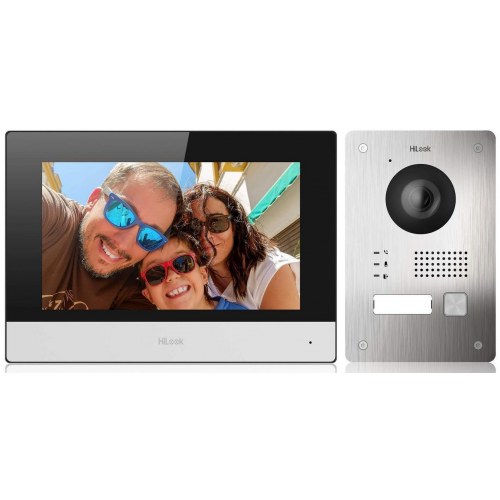 Video dørtelefon sæt Hikvision HiLook HD-VIS-02, 7" skærm, IP65