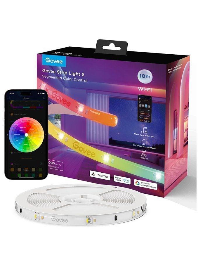 LED lysbånd 10 m – Govee H612C med Wi‑Fi, Bluetooth og RGBIC