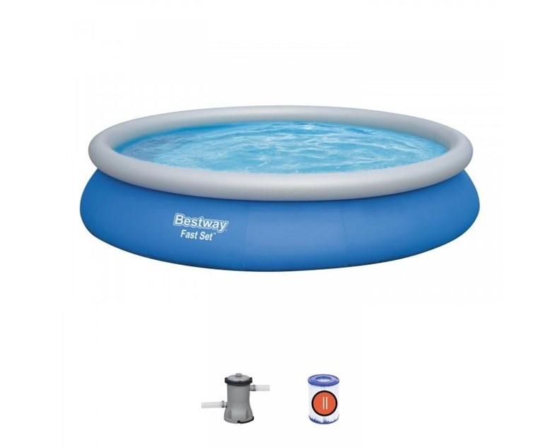 Havepool sæt Bestway Fast Set 4,57 × 0,84 m