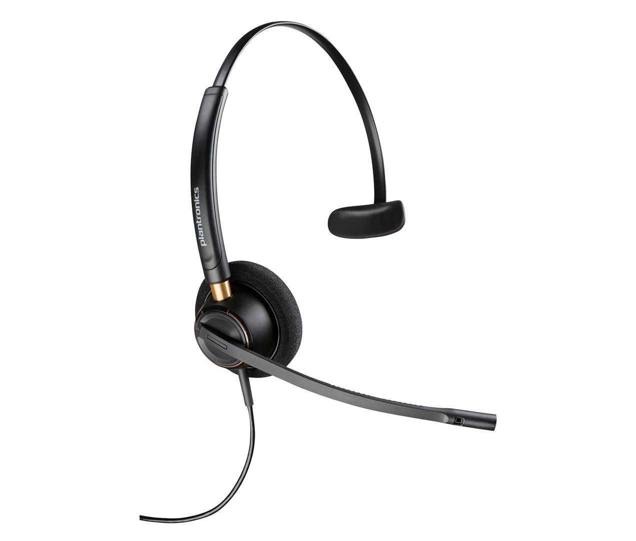 Headset med mikrofon HP Poly EncorePro 510 - monauralt, ledning, Quick Disconnect