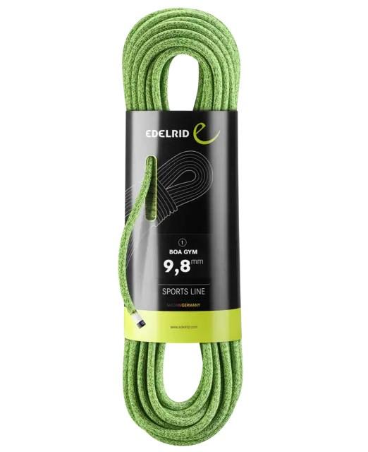 Klatrereb 9,8 mm - Edelrid Boa Gym, Lime, 50 m