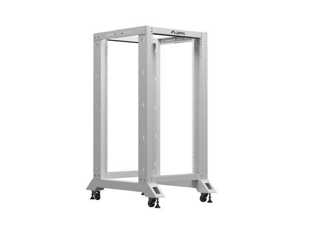 19" åbent rack 22U 600×800 - Lanberg, grå