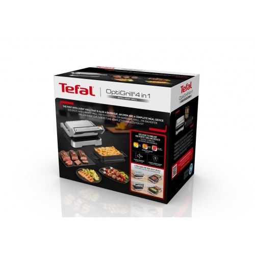 Elgrill Tefal OptiGrill 4‑in‑1 GC774D10 – rustfrit stål