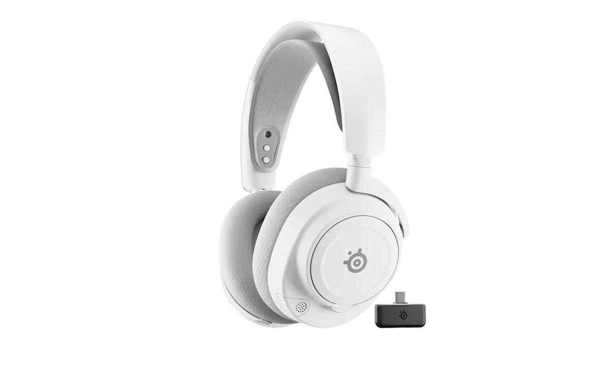 Gaming headset SteelSeries Arctis Nova 7P Wireless Gen 2 - hvid billede