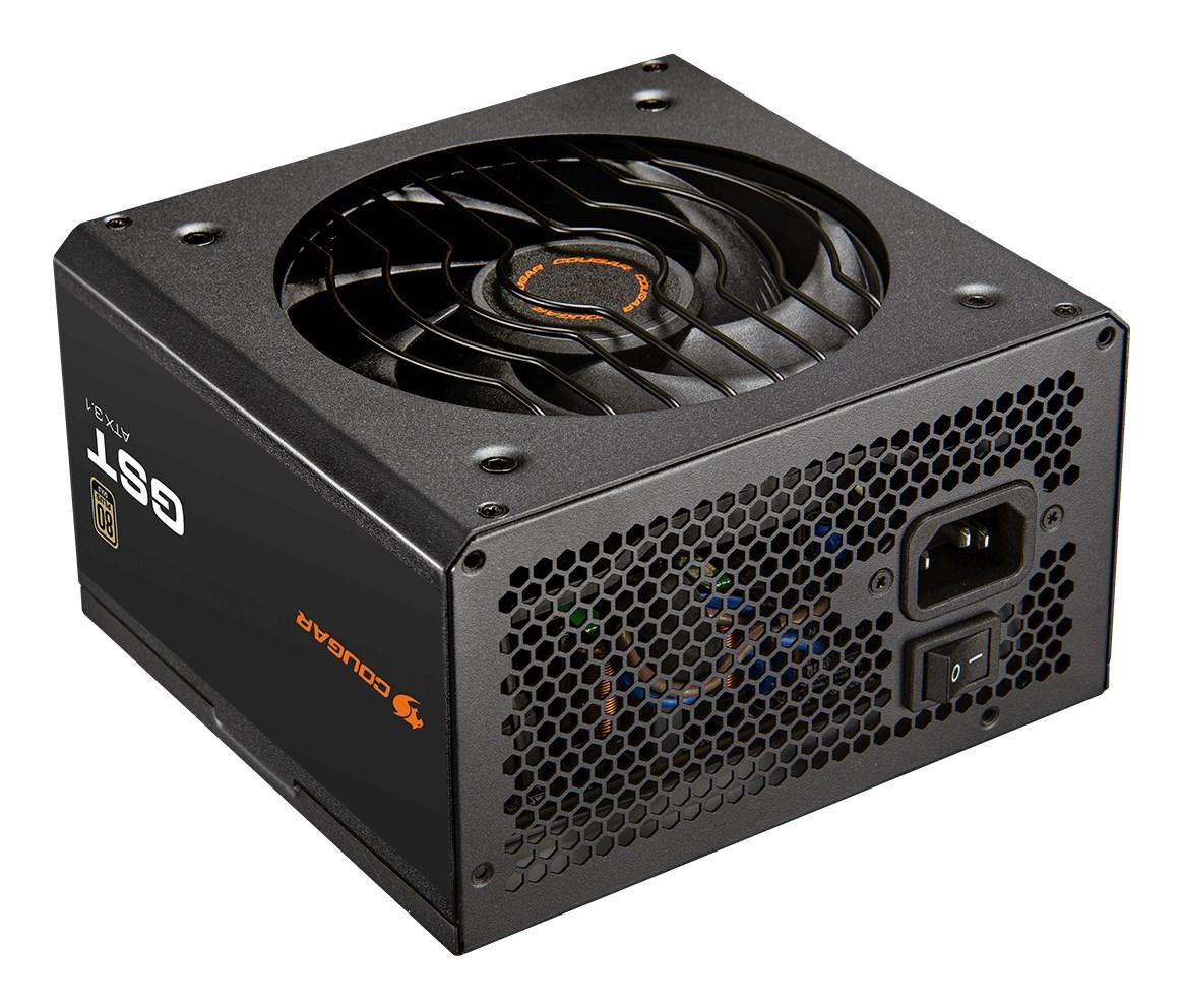 Strømforsyning ATX 750 W – COUGAR GST, 80 Plus Gold, sort