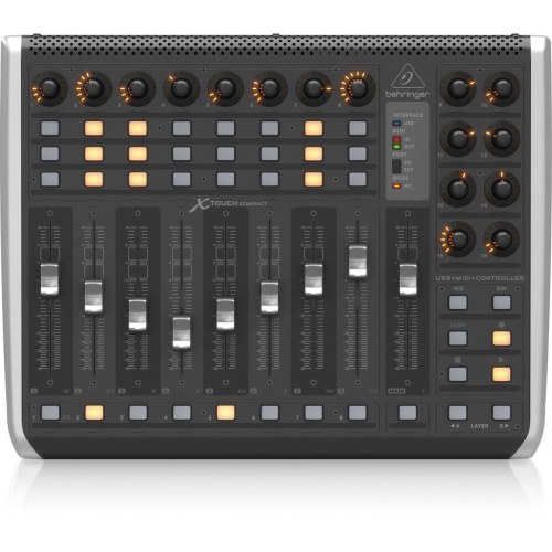 MIDI-kontroller Behringer X-TOUCH COMPACT - USB, sort