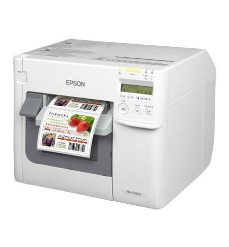 Labelprinter - Epson TM-C3500 farveblæk, 720 × 360 dpi, 103 mm/sek, kablet Ethernet