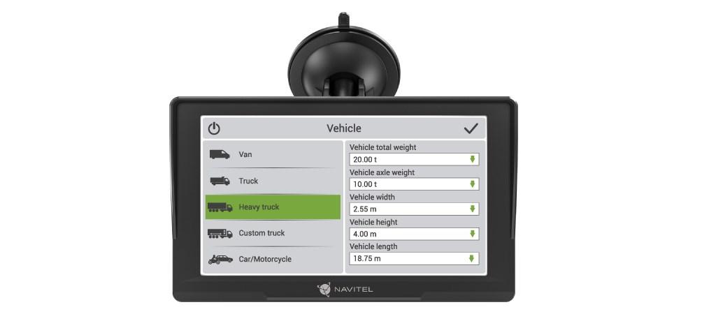 GPS navigator til lastbil - Navitel E777 Truck 7" touchskærm, sort