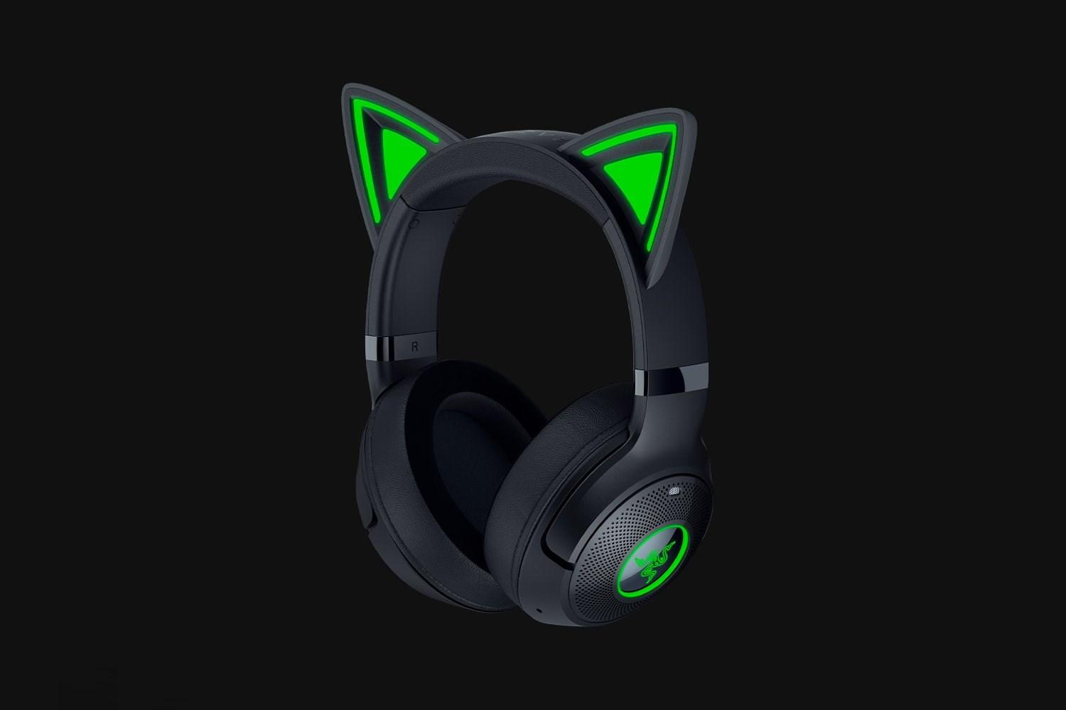 Gaming headset Razer Kraken Kitty V2 BT – trådløst, hovedbøjle, Bluetooth, sort billede