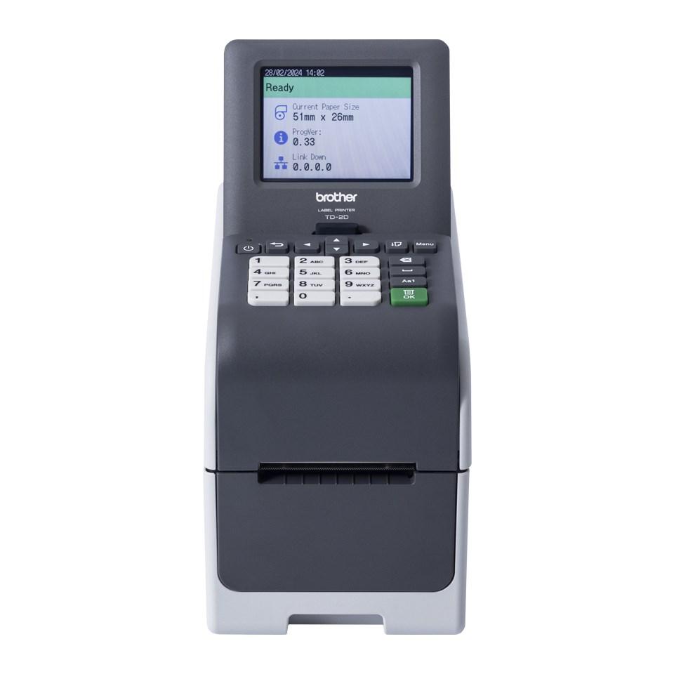 Etiketprinter Brother TD-2350DSA - direkte termisk, 203 dpi, 152 mm/sek., USB/Ethernet/Wi‑Fi/Bluetooth billede