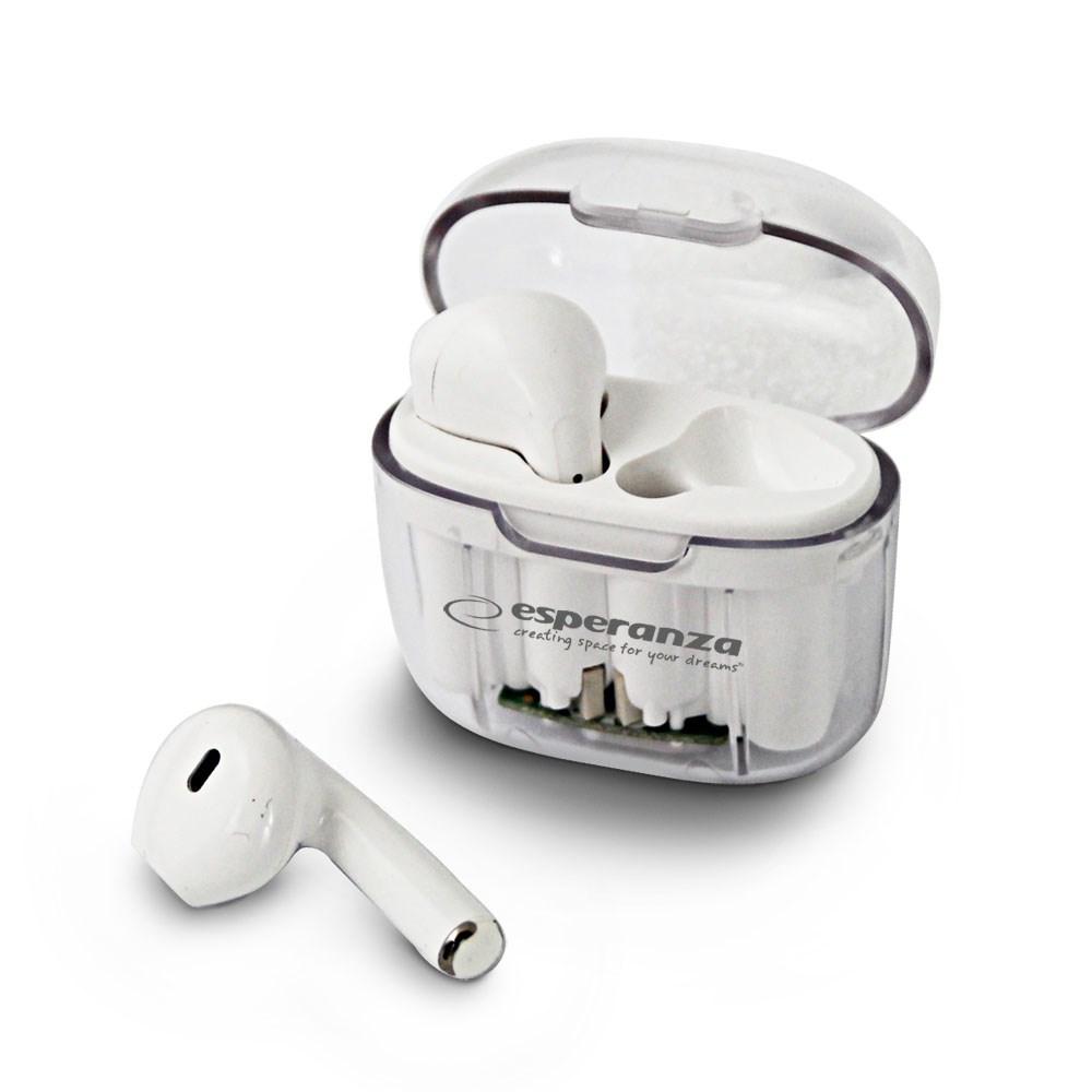 Trådløse in-ear høretelefoner - Esperanza EH237W Bluetooth TWS (hvid)