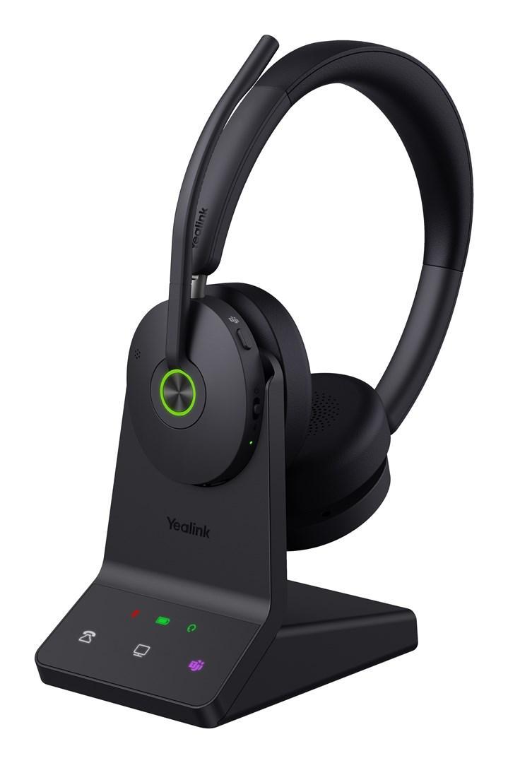 Trådløst headset Yealink WH68 ANC UC med base billede