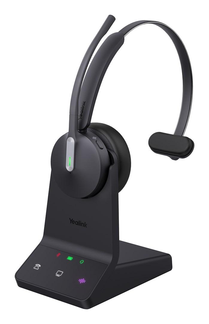 Trådløst headset Yealink WH64 Mono UC med base billede
