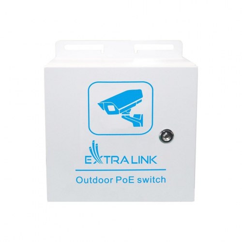 Netværksswitch Extralink Outdoor PoE Atlas – 8x RJ45 1.000 Mbit/s, 2x SFP, 120 W, aktiv køling