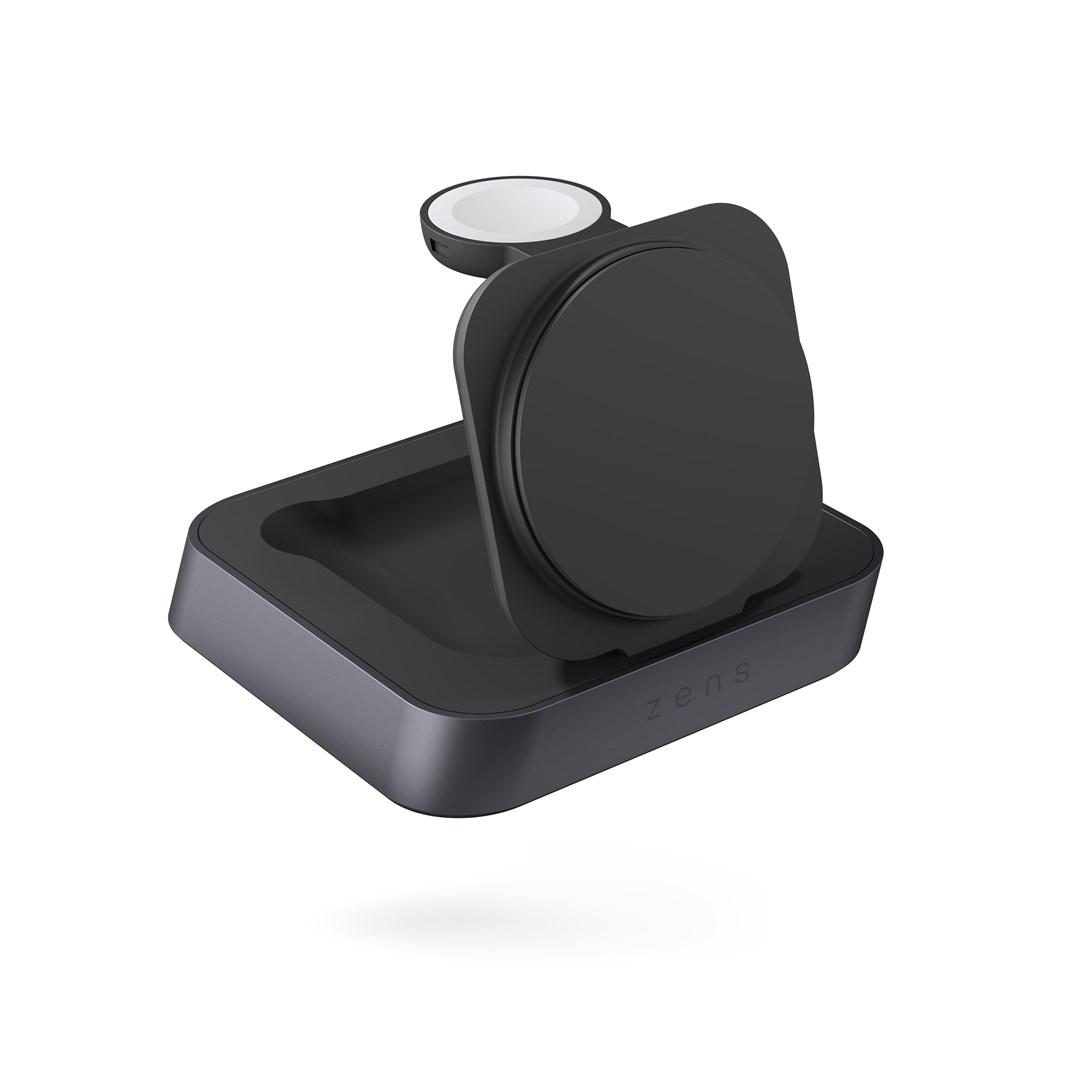 Trådløs oplader til natbord – ZENS Nightstand Charger Pro, 20 W, sort billede