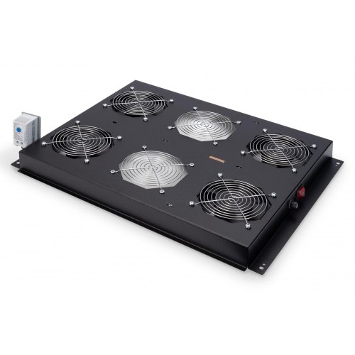 Serverkøling til racks – DIGITUS tagkøleenhed (sort, 4 blæsere)