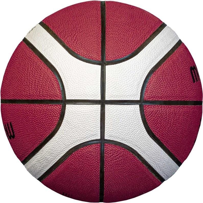 Basketball Molten B6G3850 FIBA størrelse 6 - brun/hvid billede