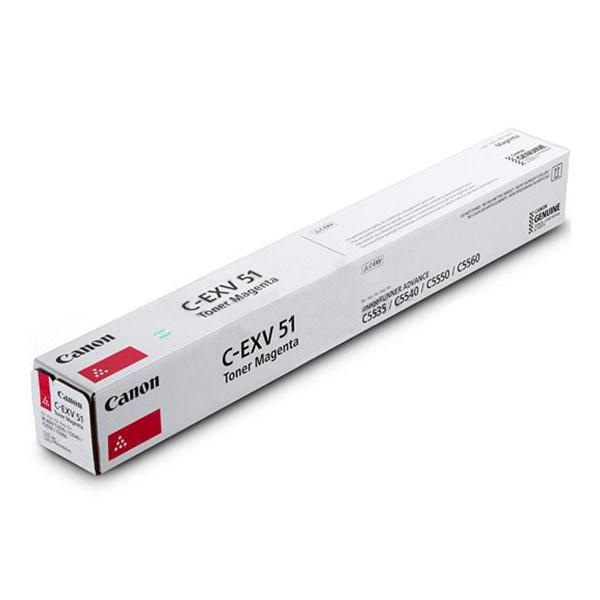 Toner til printer Canon C-EXV51 - magenta, original billede