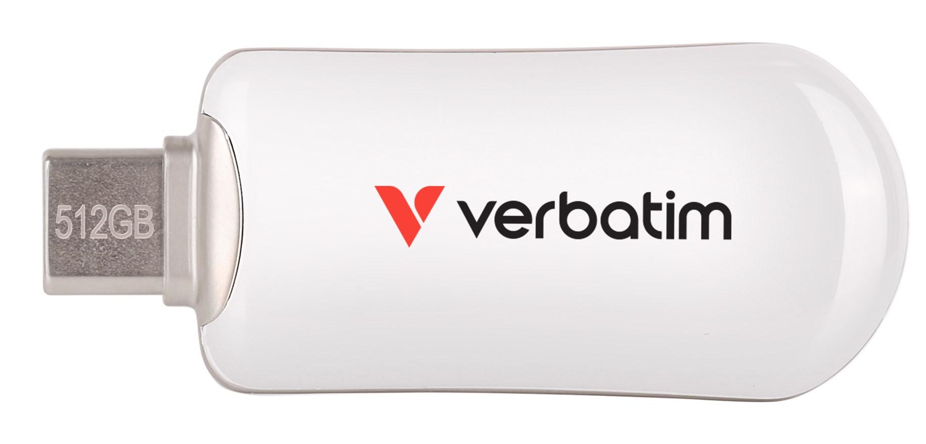 Verbatim Plectra 512GB USB 3.2 Gen 1 / USB-C USB stick Hvid