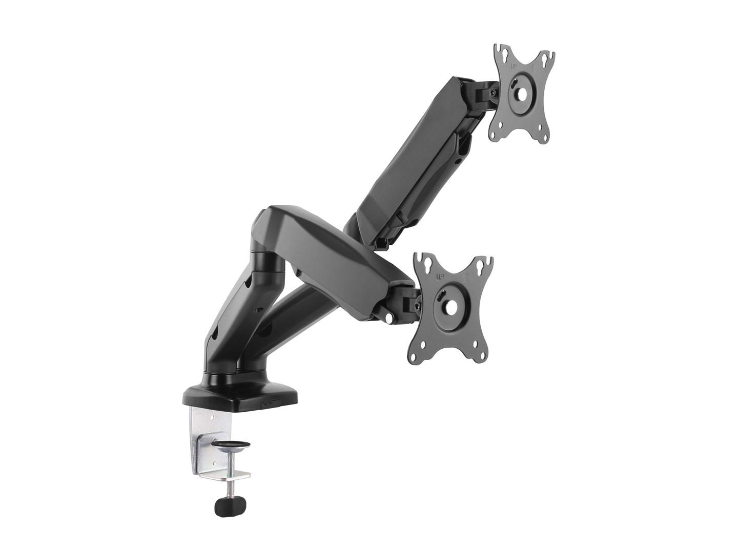 Skærmarm til skrivebord – EQUIP Dual 13"–27" med gasfjeder