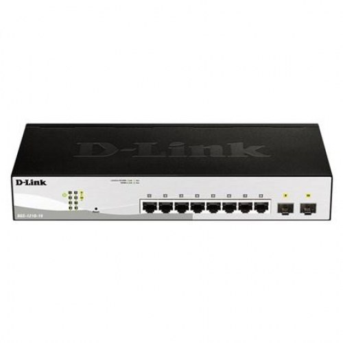 Netværksswitch D-Link DGS-1210-10/E – 10‑port Gigabit med 2 SFP