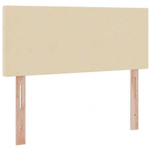 Seng med opbevaring og madras med madras Creme 120 x 200 cm