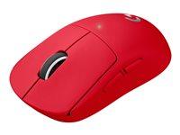 Trådløs gaming mus Logitech G Pro X Superlight - rød