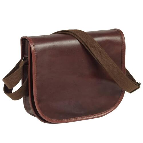 Håndtaske ægte læder brun
