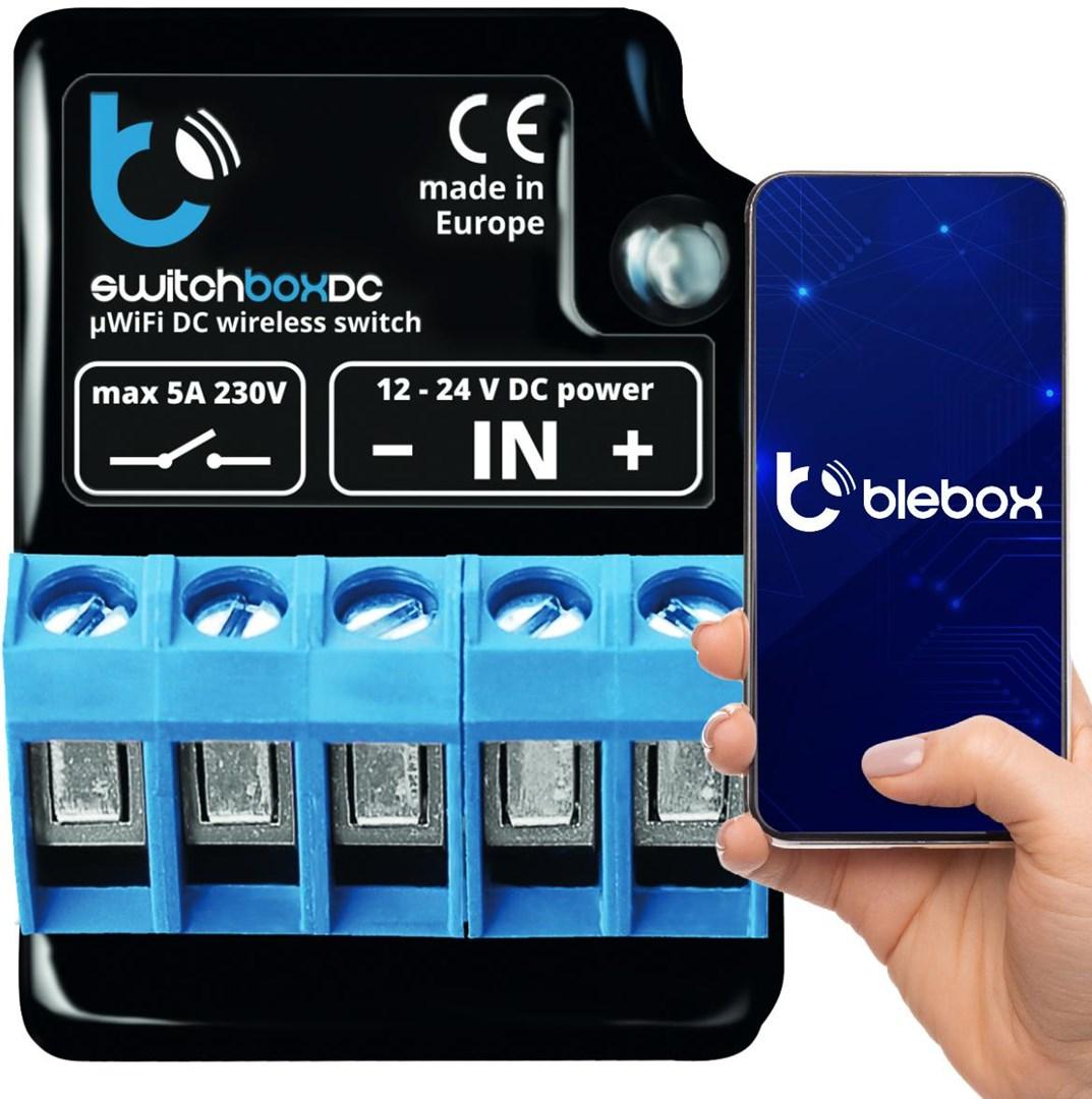 WiFi relæmodul - Blebox switchBoxDC