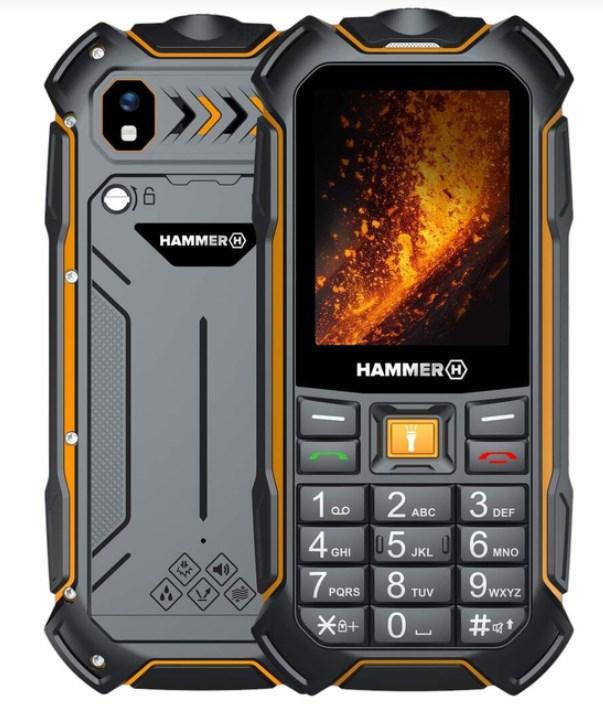 MYPHONE Hammer Boost 2 LTE - robust 4G, sort/gul