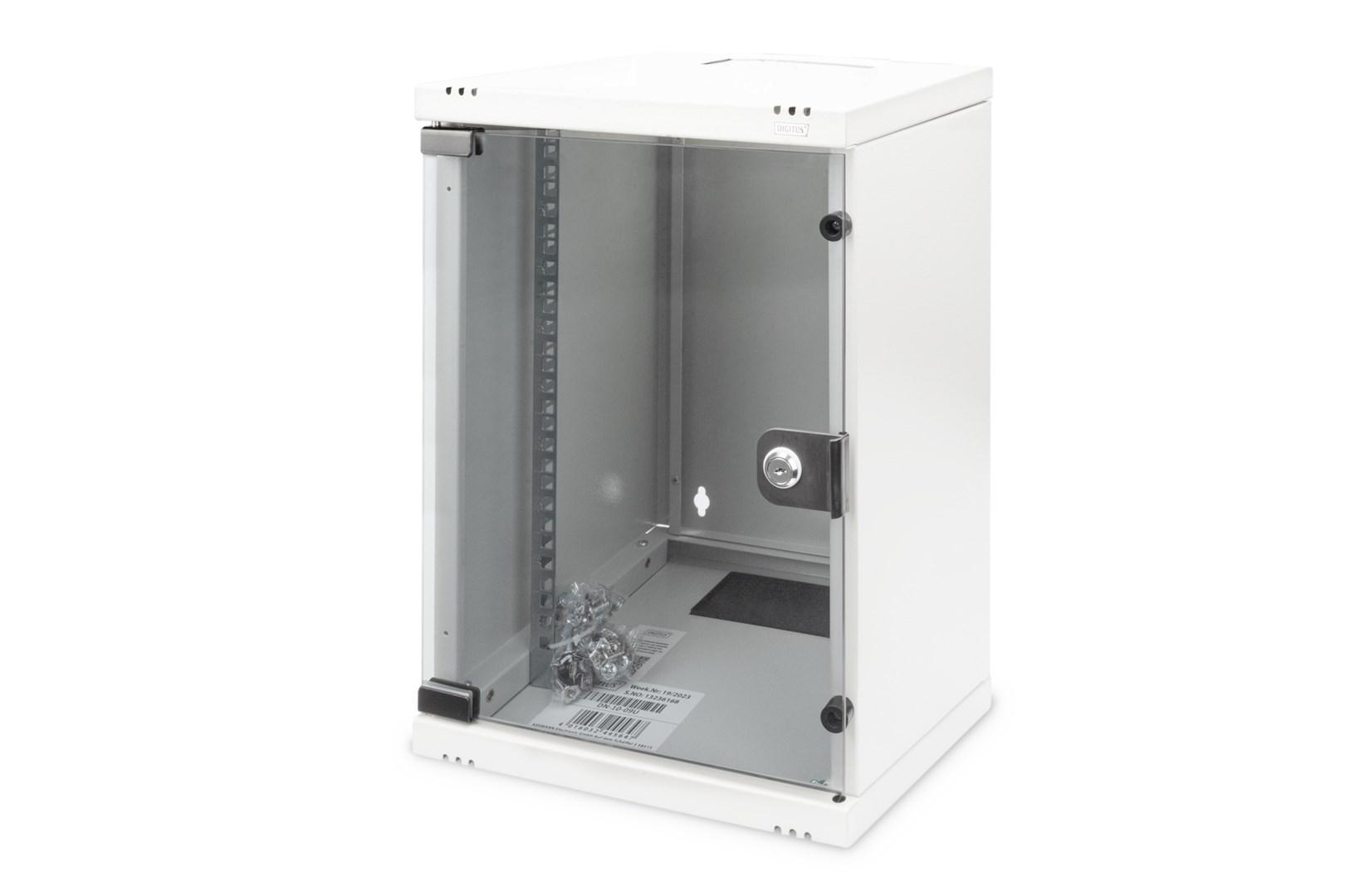 Væghængt 10" rackskab DIGITUS - 31,2 × 30,0 cm (B × D) billede