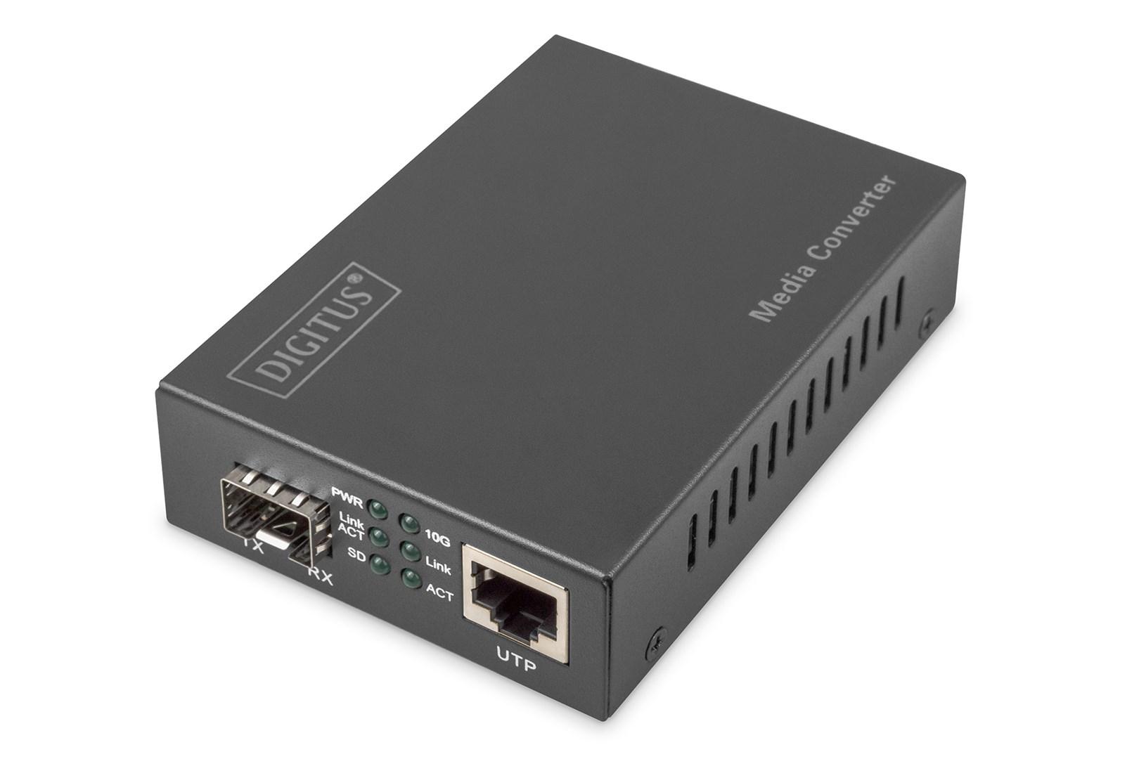 Mediekonverter 10 Gigabit - DIGITUS SFP til RJ-45 billede