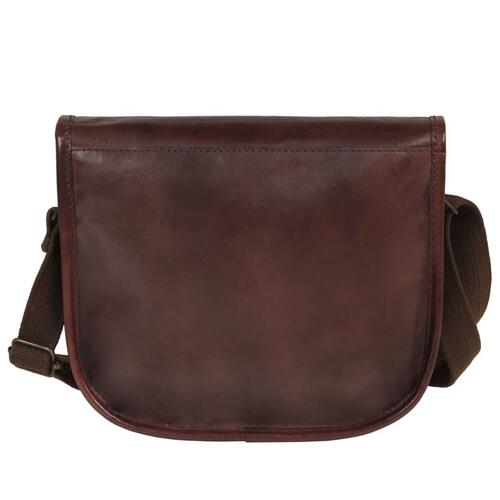 Håndtaske ægte læder brun