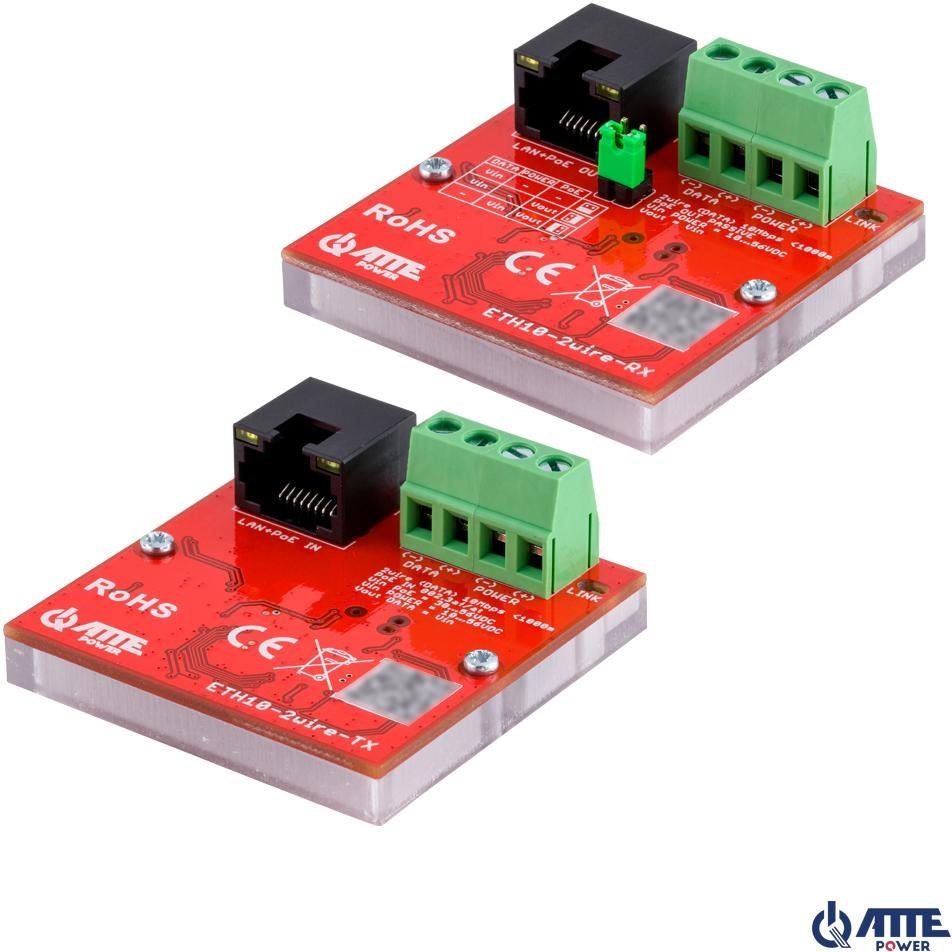 Mediekonverter sæt – Atte ETH10-2wire Converter Set