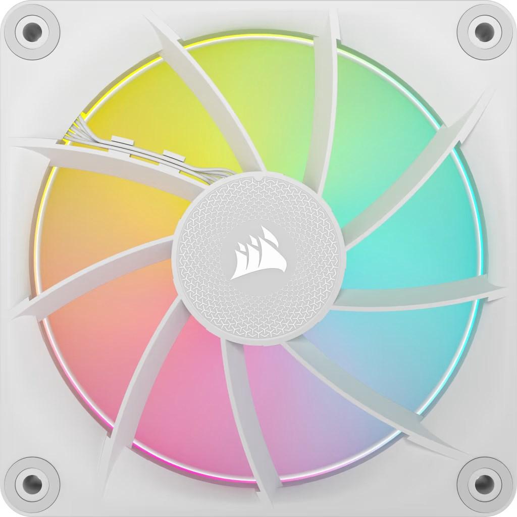 PC-blæser 120 mm - Corsair iCUE LINK LX120 RGB, hvid (1 stk.) billede