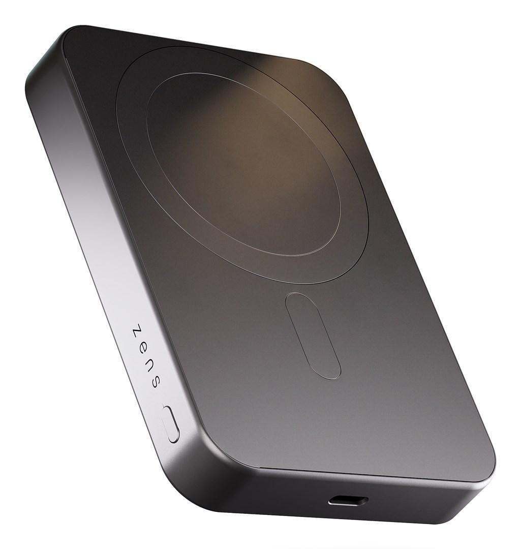 Powerbank med trådløs opladning 10.000 mAh - Zens Pro 1 Slim, sort billede
