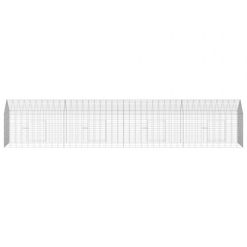 Kanin Bur Sølv 400 x 78 x 78 cm Galvaniseret stål