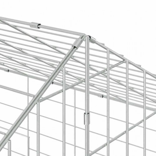 Kanin Bur Sølv 400 x 78 x 78 cm Galvaniseret stål