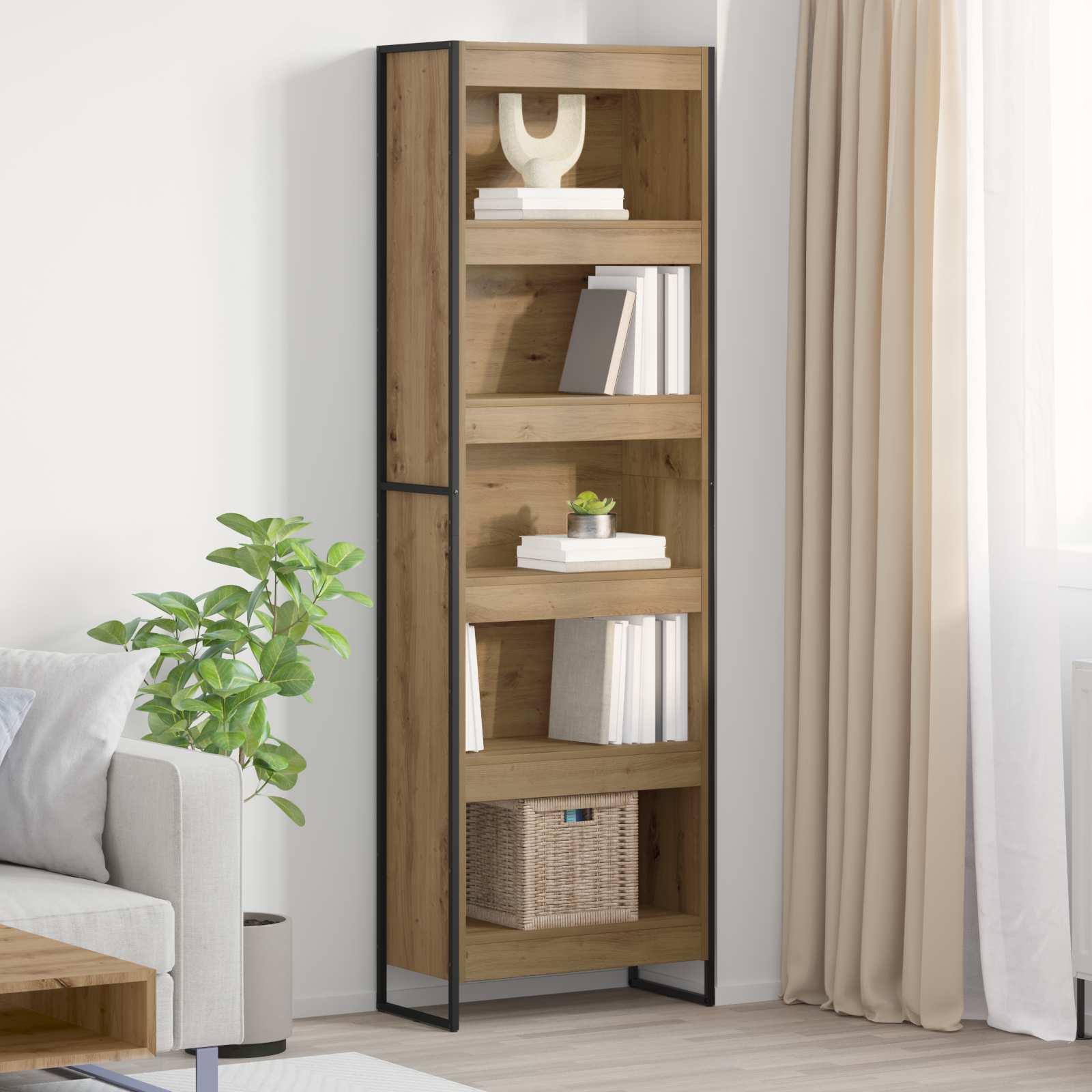 Bogskab 2 pcs Artisan eg 60 x 30 x 189,5 cm Konstrueret træ