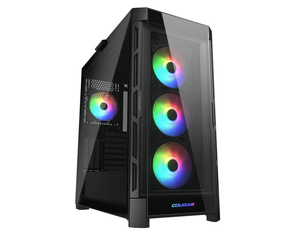 PC kabinet midi tower – COUGAR CGR-5AD1B-RGB, sort