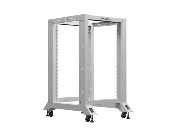 Lanberg - Rack åben ramme - 600 x 800 mm (BxdH) - grå, RAL7035 - 18U - 19