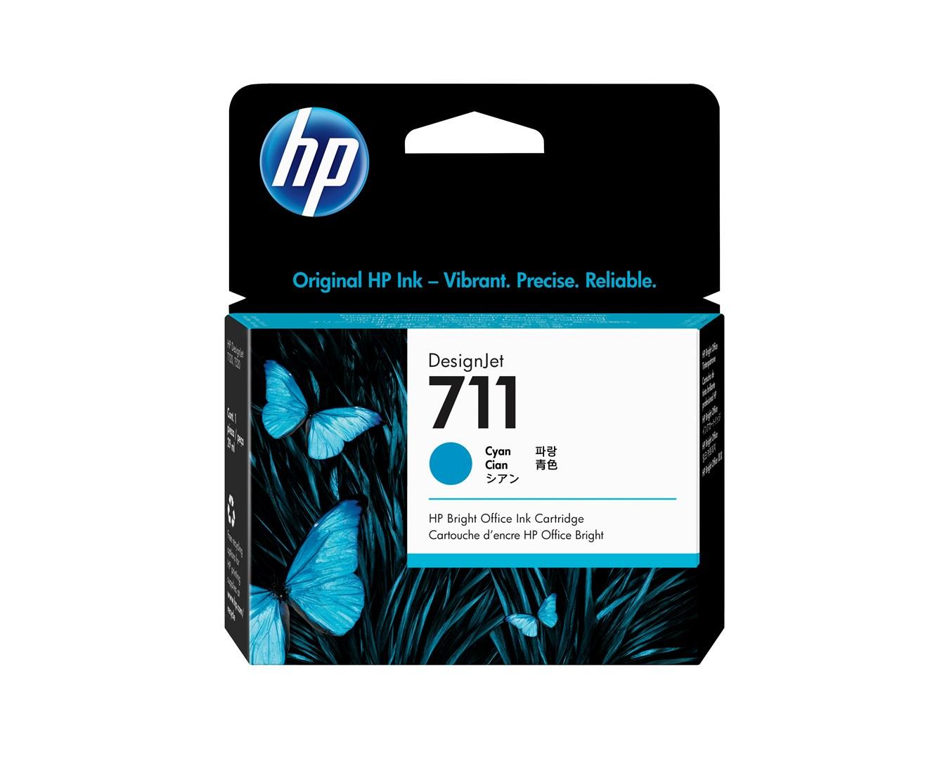 Blækpatron HP 711 cyan