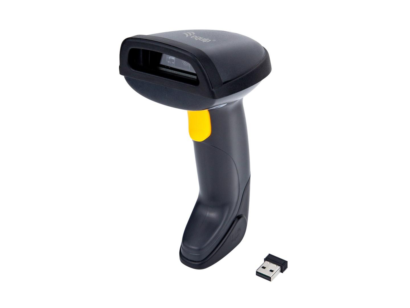 Stregkodelæser trådløs 2D 2,4 GHz + Bluetooth - EQUIP med holder