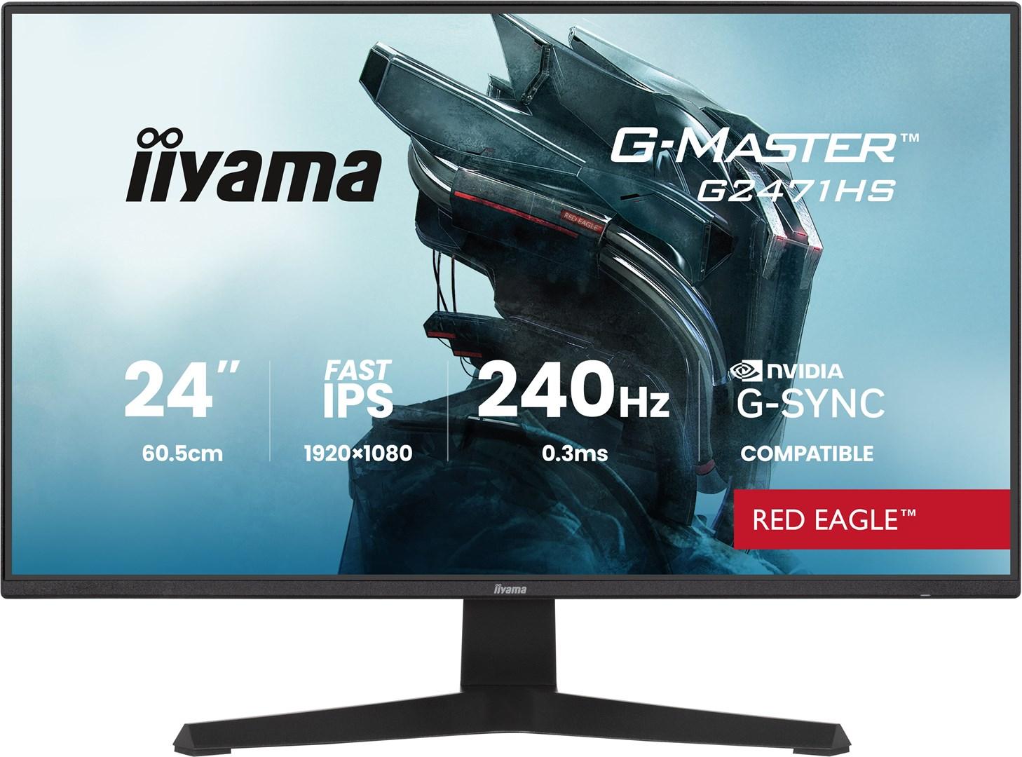 Skærm 24" iiyama G-Master G2471HS-B1 Full HD 240 Hz - sort billede