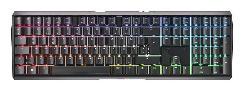 Gaming tastatur Cherry MX 3.0S Wireless – RF + Bluetooth, QWERTZ (tysk), sort